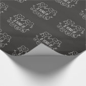 15e Jubileum Gift Chalk Hearts Cadeaupapier (Hoek)