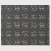 15e Jubileum Gift Chalk Hearts Cadeaupapier (Vlak)