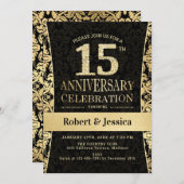 15e Jubileum - Gold Black Kaart (Voorkant / Achterkant)