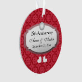 15e Jubileum Jubileum Rood Z12 Ornament (voorkant)