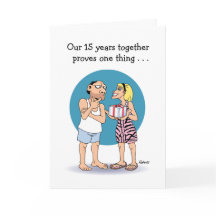 15e Jubileum Kaart voor man