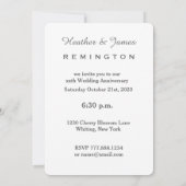 15e Jubileum met bruiloft Ruby Red Rose A02D Kaart (Achterkant)