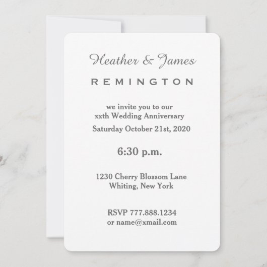 15e Jubileum met bruiloft Ruby Red Rose A02D Kaart (Achterkant)