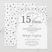 15e Jubileum - Silver White Kaart (Voorkant / Achterkant)