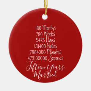 15e Jubileum van de Rode Vijfde Keramisch Ornament