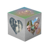 15e Jubileum van het Kristal Wedding Heart Lijsten (Voorkant hoekig)