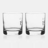 15e Jubileum van het Kristalhuwelijk Whisky Glas (Rechts)