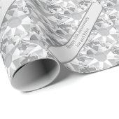 15e Jubileum voor bruiloft, kristal Cadeaupapier (Rol Hoek)