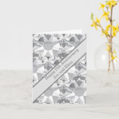 15e Jubileum voor bruiloft, kristal Kaart (Gele Bloem)