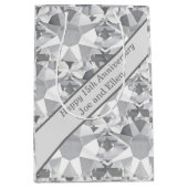 15e Jubileum voor bruiloft, kristal Medium Cadeauzakje (Voorkant)