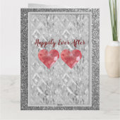 15e Jubileum voor weduwschap met kristal Kaart (Achterkant)