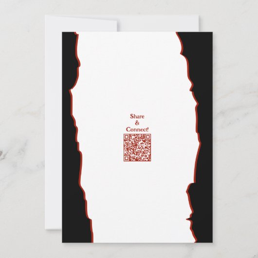 15e Kaart voor uitnodigingen van de Zwarte & Witte (Achterkant)