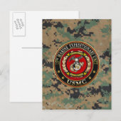 15e Mariene Expeditionaire eenheid (15e MEU) [3D] Briefkaart (Voorkant / Achterkant)