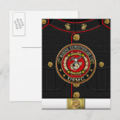 15e Mariene Expeditionaire eenheid (15e MEU) [3D] Briefkaart (Voorkant / Achterkant)