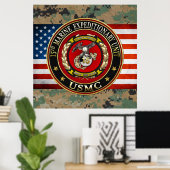 15e Mariene Expeditionaire eenheid (15e MEU) [3D] Poster (Thuiskantoor)