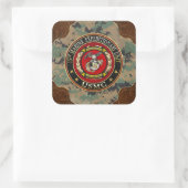 15e Mariene Expeditionaire eenheid (15e MEU) [3D] Vierkante Sticker (Tas)