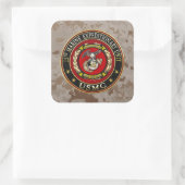 15e Mariene Expeditionaire eenheid (15e MEU) [3D] Vierkante Sticker (Tas)