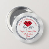 15e of Cheap 40e Jubileum Pins voor favorieten Ronde Button 7,6 Cm (Voorkant /achterkant)