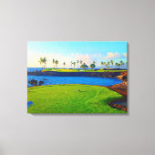 15e op de baai bij Mauna Lani Canvas Afdruk (Voorkant)