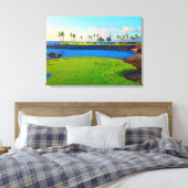 15e op de baai bij Mauna Lani Canvas Afdruk (Insitu (Slaapkamer))