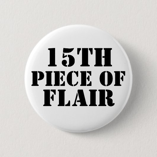 15e stuk Flair Ronde Button 5,7 Cm (Voorkant)