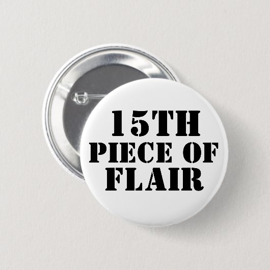 15e stuk Flair Ronde Button 5,7 Cm (Voorkant /achterkant)