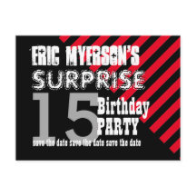 15e TEEN Surprise Verjaardag Save the Date A06