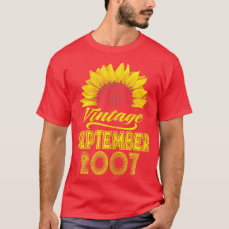 15e verjaardag Apparel Zonnebloem  september T-shirt