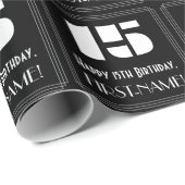 15e verjaardag: Art Deco geïnspireerd look "15" & Cadeaupapier (Rol Hoek)