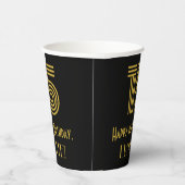 15e verjaardag: Art Deco Geïnspireerde look "15" e Papieren Bekers (Rechts)