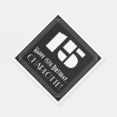 15e verjaardag: Art Deco Geïnspireerde look "15" + Servet (Hoek)