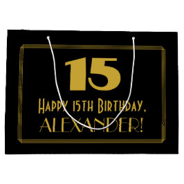 15e verjaardag — Art Deco geïnspireerde uitstralin Groot Cadeauzakje