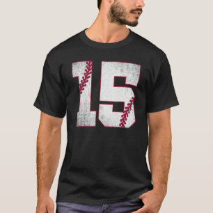 15e verjaardag Baseball Jersey 15 jaar of T-shirt