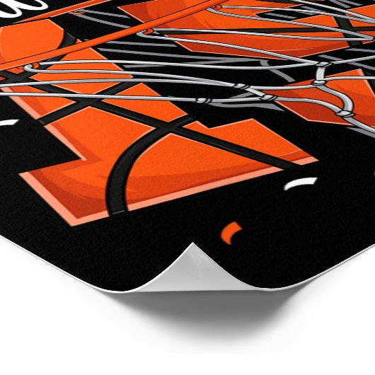 15e verjaardag Basketbal Boys Poster (Hoek)