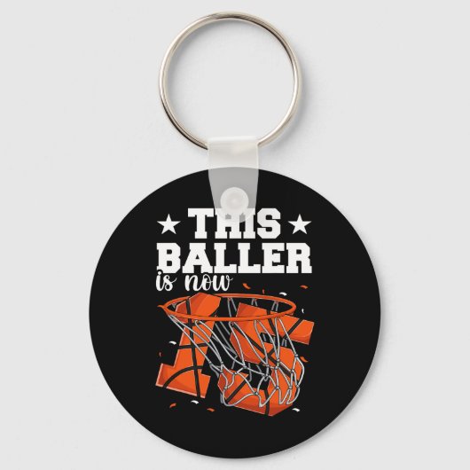 15e verjaardag Basketbal Boys Sleutelhanger (Voorkant)