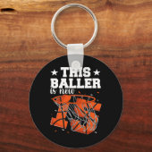 15e verjaardag Basketbal Boys Sleutelhanger (Voorkant)