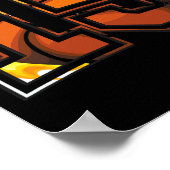 15e verjaardag Basketbal Gift voor Speler Nummer 1 Poster (Hoek)