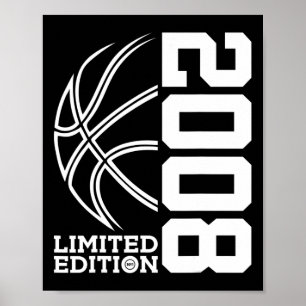 15e verjaardag Basketbal Limited Edition 2008 1 Poster