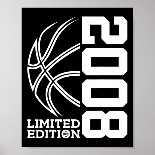15e verjaardag Basketbal Limited Edition 2008 1 Poster (Voorkant)