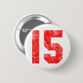 15e verjaardag cadeautjes ronde button 5,7 cm (Voorkant /achterkant)