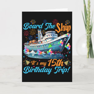 15e verjaardag cruise vakantie 15 jaar oud schip L Kaart