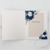 15e verjaardag Floral nummer 15 gepersonaliseerd Kaart (Binnen)