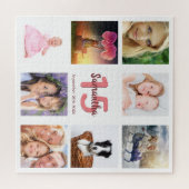 15e verjaardag foto collage meisje wit legpuzzel (Horizontaal)