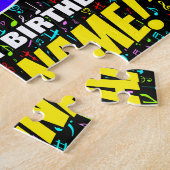 15e verjaardag — Fun, Colorful Music Symbols & "15 Legpuzzel (Zijkant)