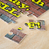 15e verjaardag: Fun Graffiti-geïnspireerde regenbo Legpuzzel (Zijkant)