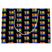 15e verjaardag: Fun Rainbow Event Nummer 15 Patroo Groot Cadeauzakje (Voorkant)