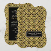 15e verjaardag Glam Grote Gatsby-stijl Kaart (Voorkant / Achterkant)