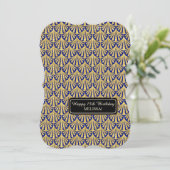 15e verjaardag Glam Grote Gatsby-stijl Kaart (Staand voorkant)