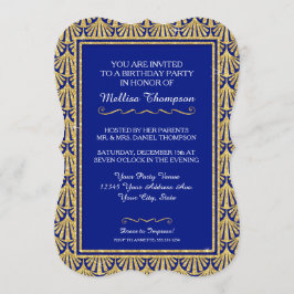 15e verjaardag Glam Grote Gatsby-stijl Kaart