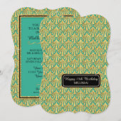 15e verjaardag Glam Grote Gatsby-stijl Kaart (Voorkant / Achterkant)